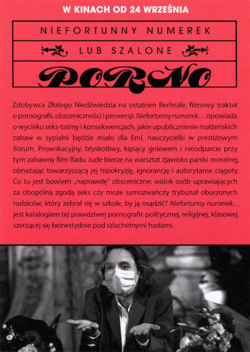 Tył ulotki filmu 'Niefortunny numerek lub szalone porno'