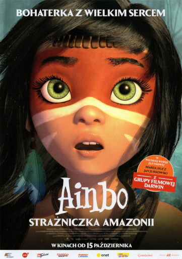 Przód ulotki filmu 'Ainbo - Strażniczka Amazonii'