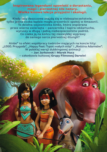 Tył ulotki filmu 'Ainbo - strażniczka Amazonii'