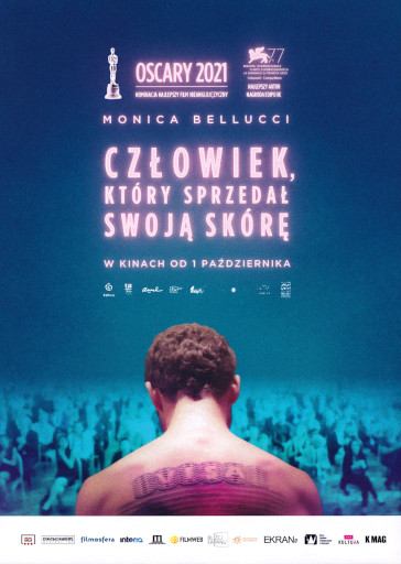 Przód ulotki filmu 'Człowiek, który sprzedał swoją skórę'