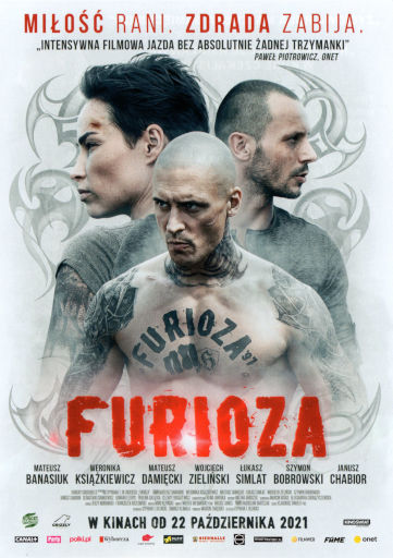 Przód ulotki filmu 'Furioza'