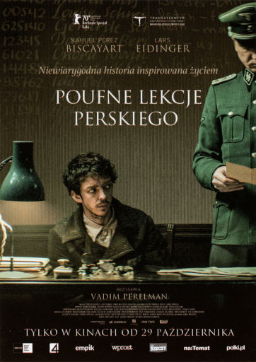 Przód ulotki filmu 'Poufne lekcje perskiego'