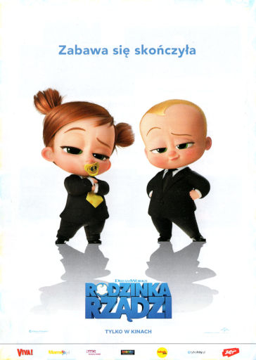 Przód ulotki filmu 'Rodzinka rządzi'