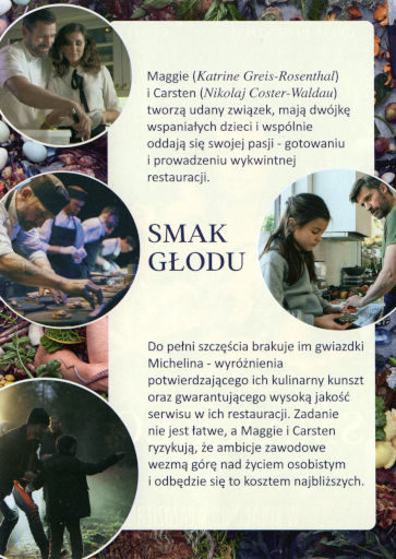 Tył ulotki filmu 'Smak głodu'