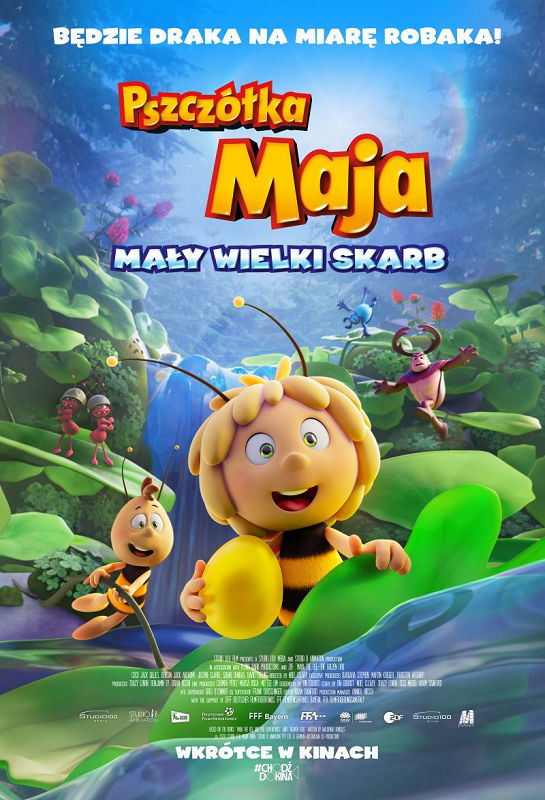 Polski plakat filmu 'Pszczółka Maja: Mały wielki skarb'