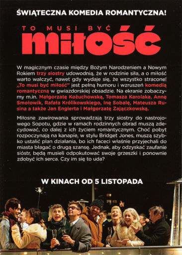 Tył ulotki filmu 'To musi być miłość'