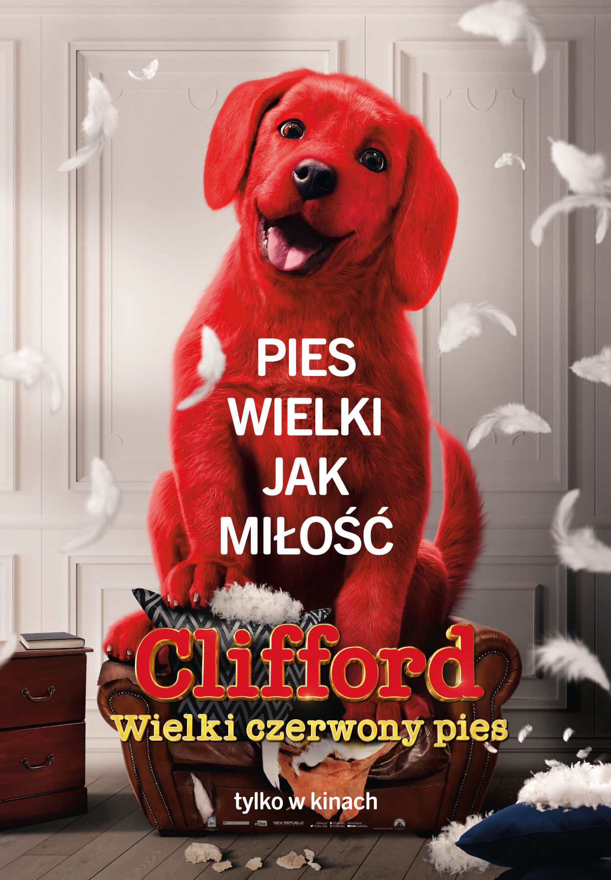 Polski plakat filmu 'Clifford. Wielki czerwony pies'