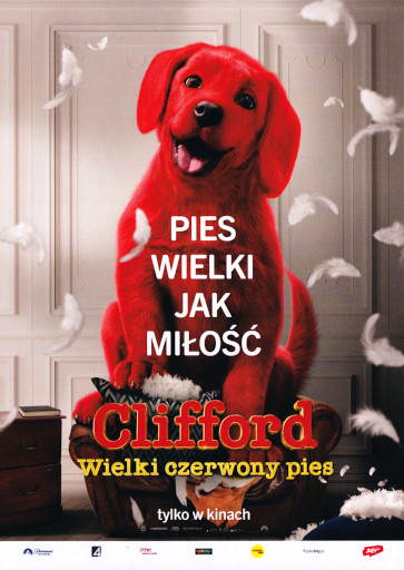 Przód ulotki filmu 'Clifford. Wielki czerwony pies'