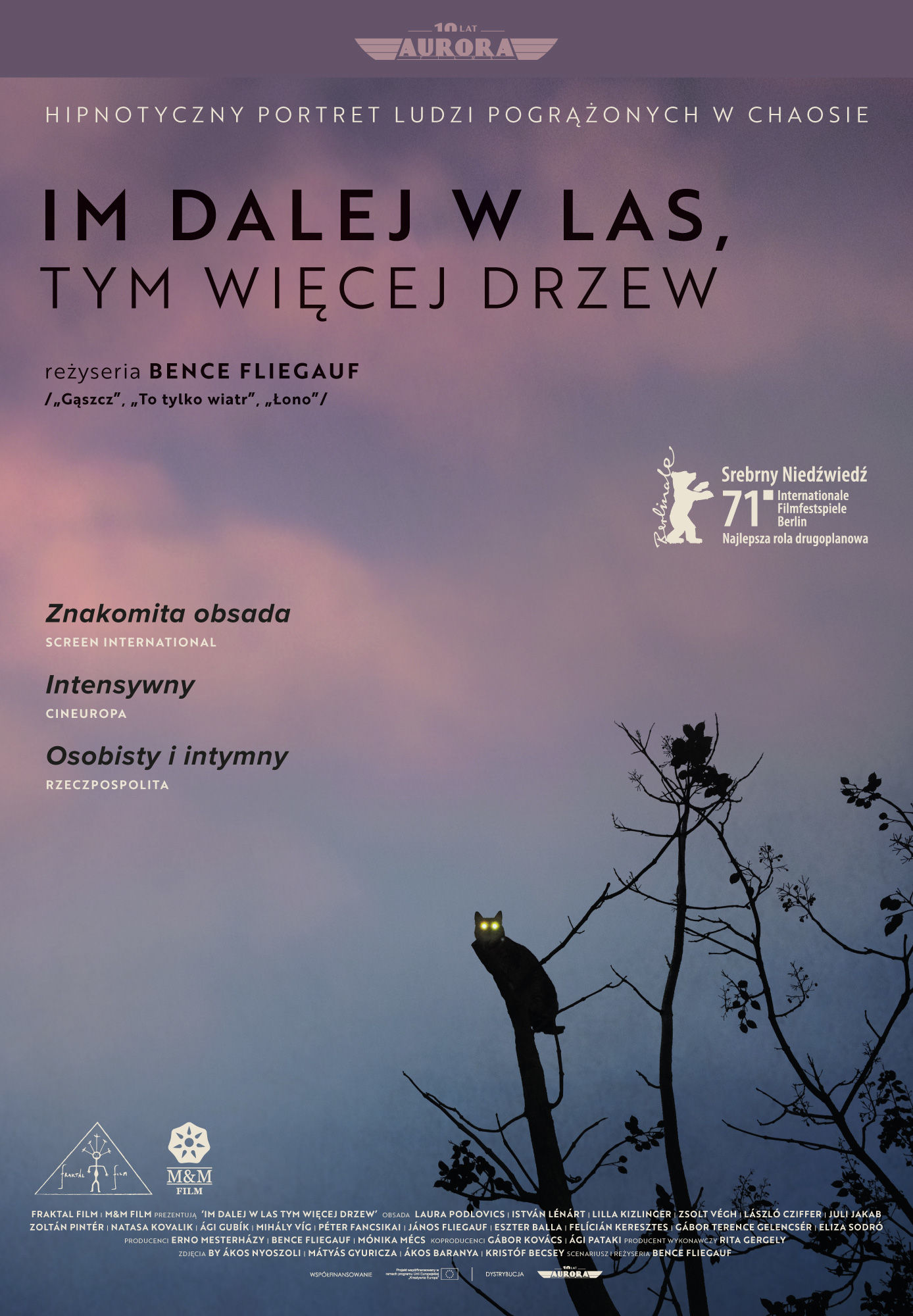 Polski plakat filmu 'Im dalej w las, tym więcej drzew'
