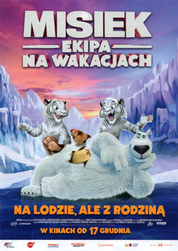 Przód ulotki filmu 'Misiek: Ekipa na wakacjach'
