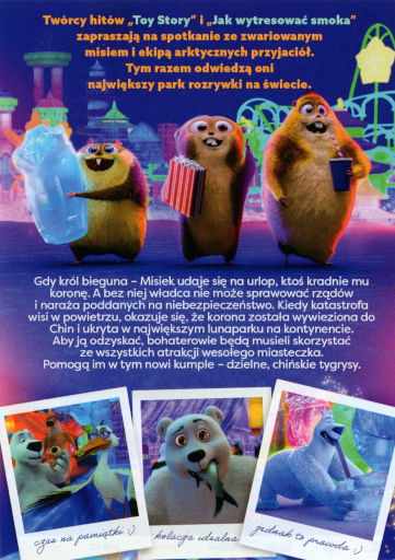 Tył ulotki filmu 'Misiek: Ekipa na wakacjach'