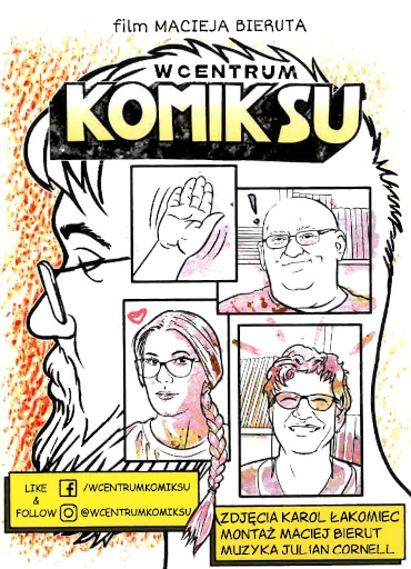 Przód ulotki filmu 'W Centrum Komiksu'