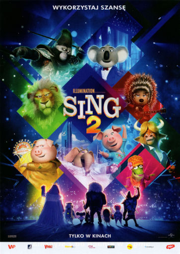 Przód ulotki filmu 'Sing 2'