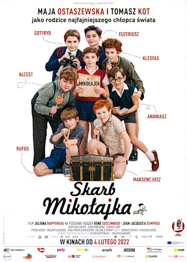 Przód ulotki filmu 'Skarb Mikołajka'