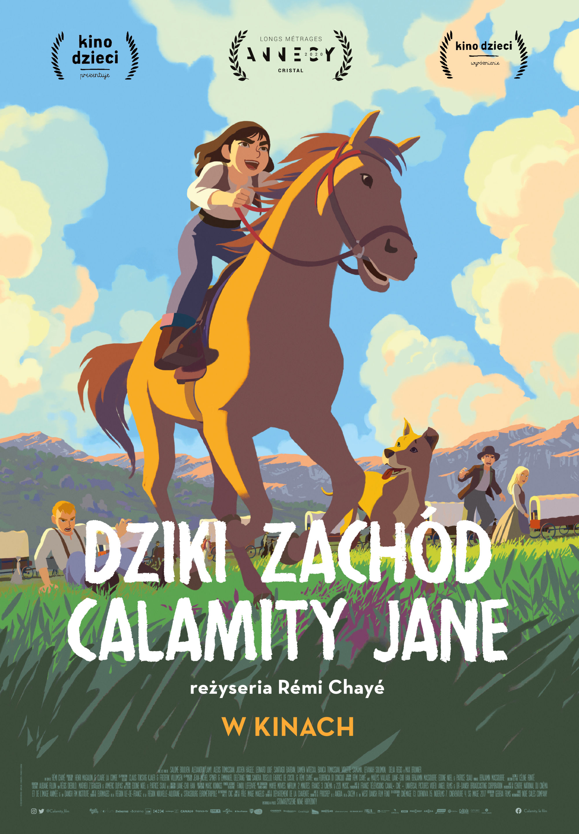 Polski plakat filmu 'Dziki Zachód Calamity Jane'