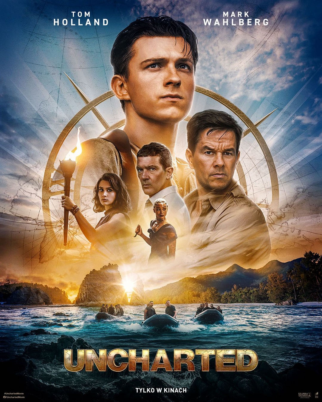 Polski plakat filmu 'Uncharted'