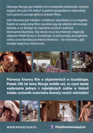 Tył ulotki filmu 'Cud Guadalupe'