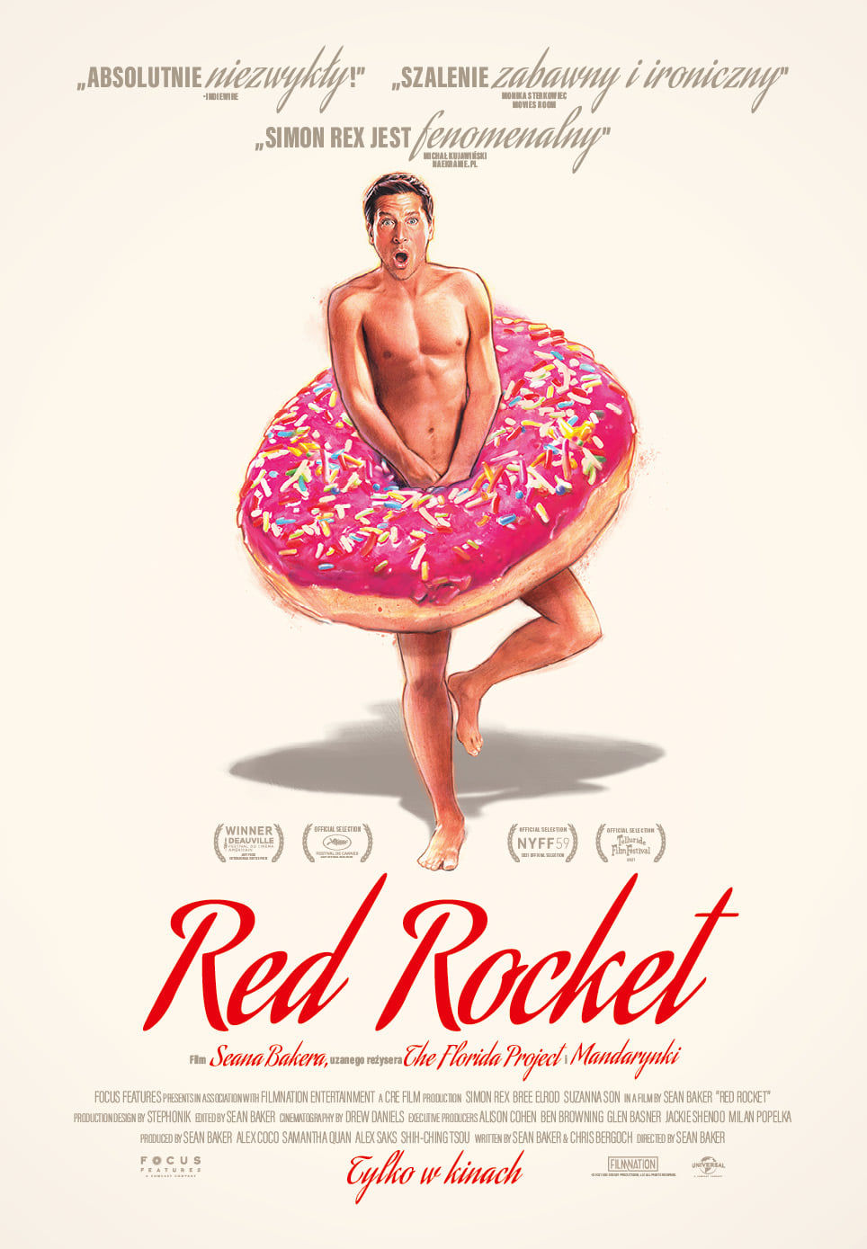Polski plakat filmu 'Red Rocket'