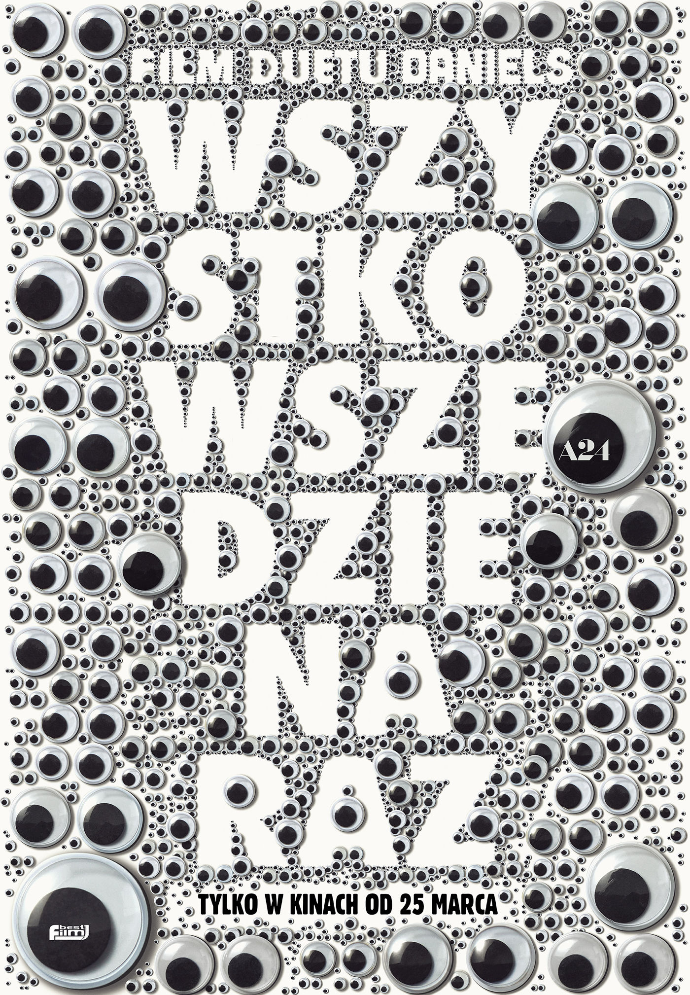 Polski plakat filmu 'Wszystko wszędzie naraz'