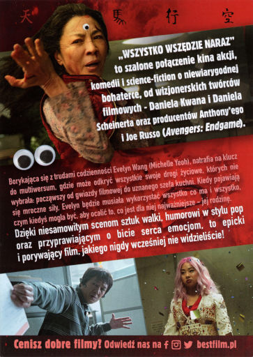 Tył ulotki filmu 'Wszystko wszędzie naraz'
