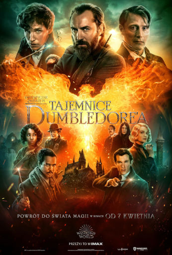 Polski plakat filmu 'Fantastyczne zwierzęta: Tajemnice Dumbledore’a'