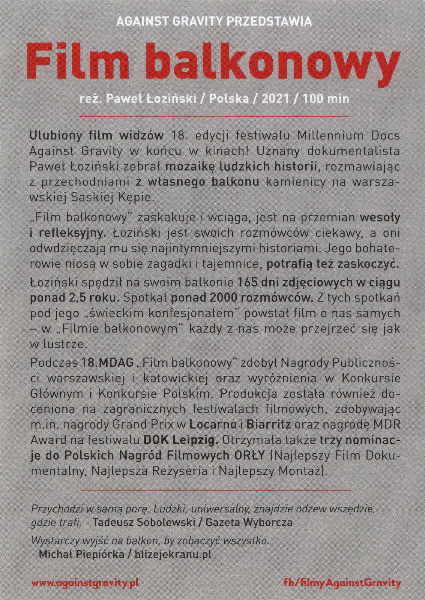 Ulotka filmu ''