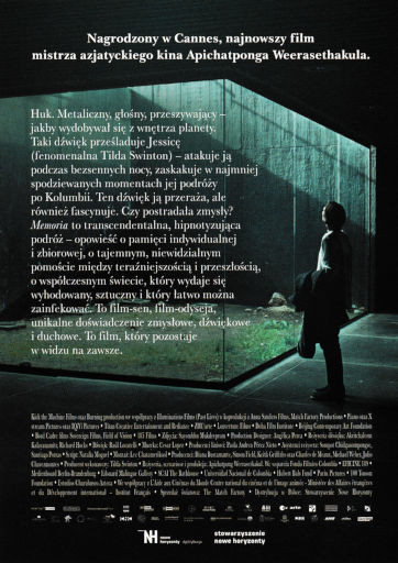 Tył ulotki filmu 'Memoria'