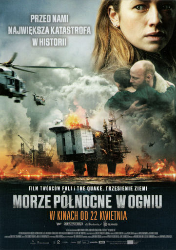 Przód ulotki filmu 'Morze Północne w ogniu'