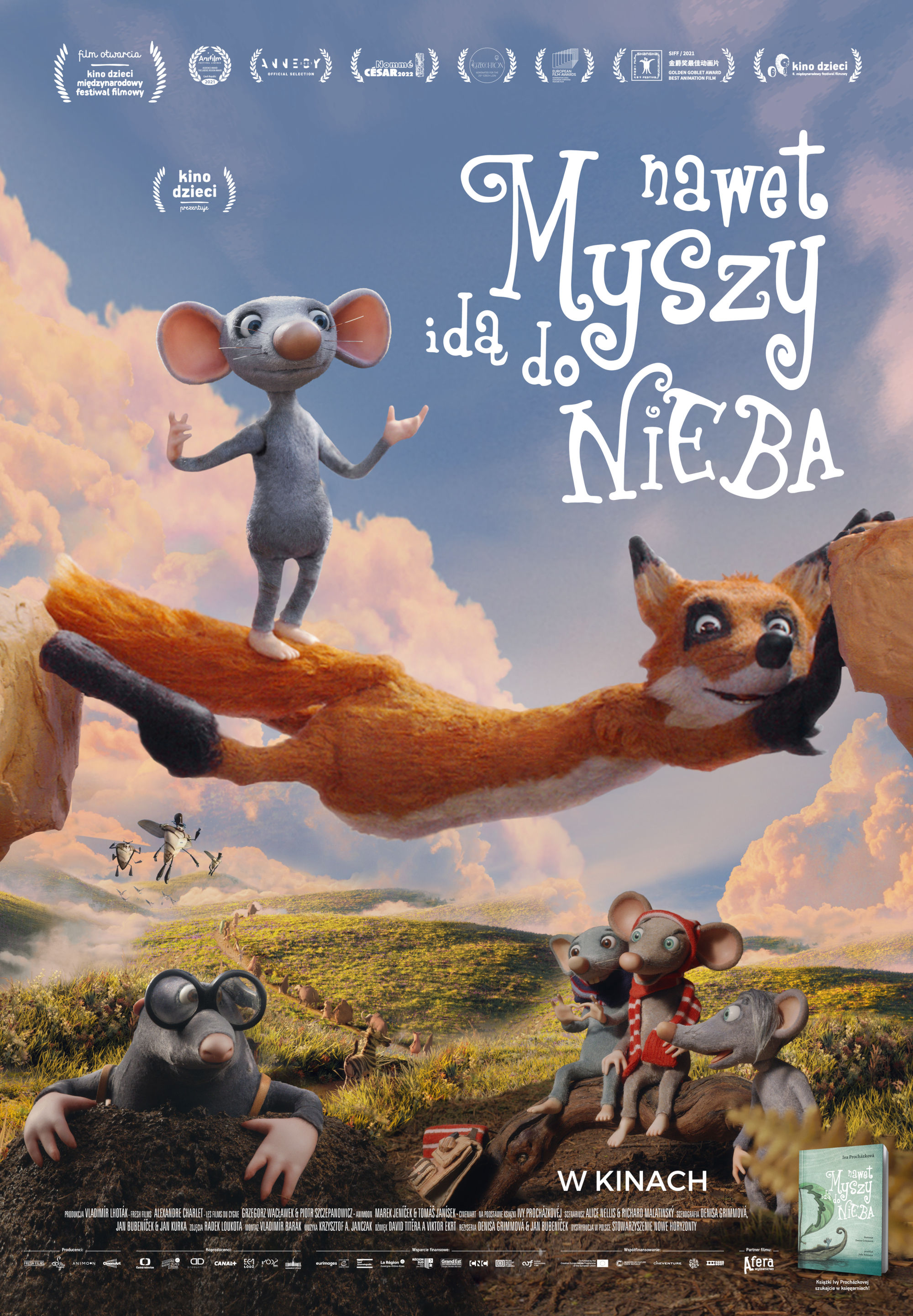 Polski plakat filmu 'Nawet myszy idą do nieba'