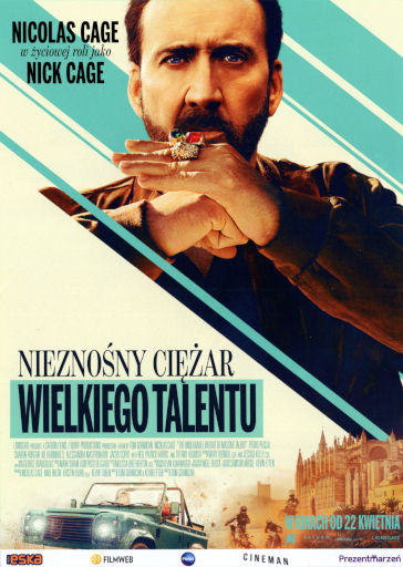 Przód ulotki filmu 'Nieznośny ciężar wielkiego talentu'