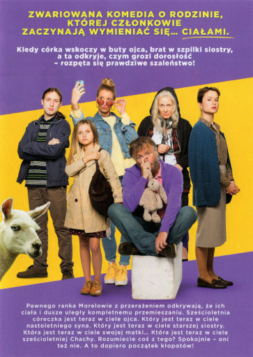 Tył ulotki filmu 'Rodzinna zamiana ciał'