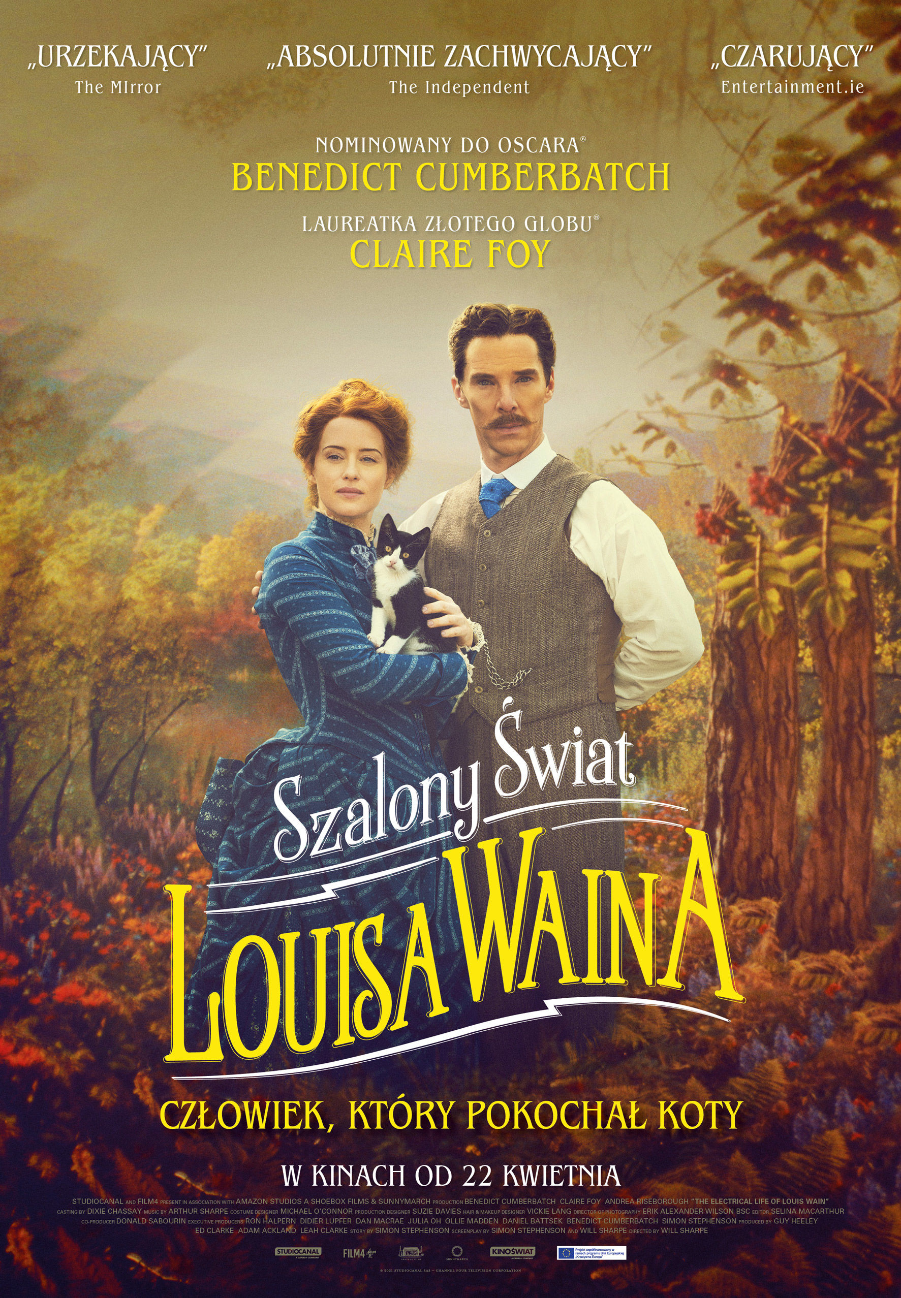 Polski plakat filmu 'Szalony świat Louisa Waina'