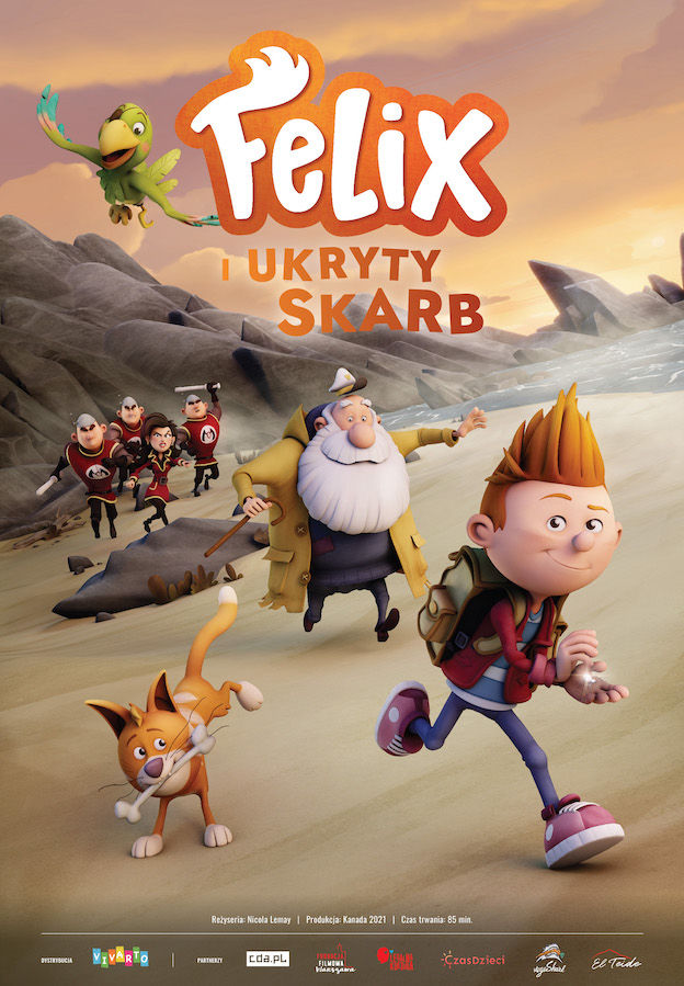 Polski plakat filmu 'Felix i ukryty skarb'