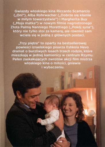 Tył ulotki filmu 'Trzy piętra'
