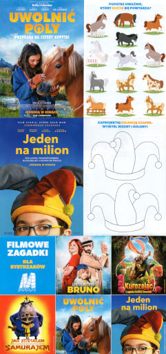 Przód ulotki filmu 'Detektyw Bruno | Kurozając i zagadka Chomika Ciemności | Jak zostałem samurajem | Uwolnić Poly | Jeden na milion'
