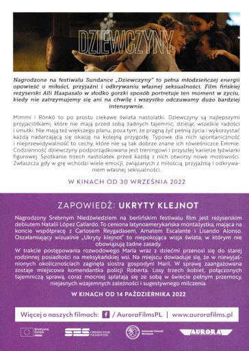 Tył ulotki filmu 'Dziewczyny'