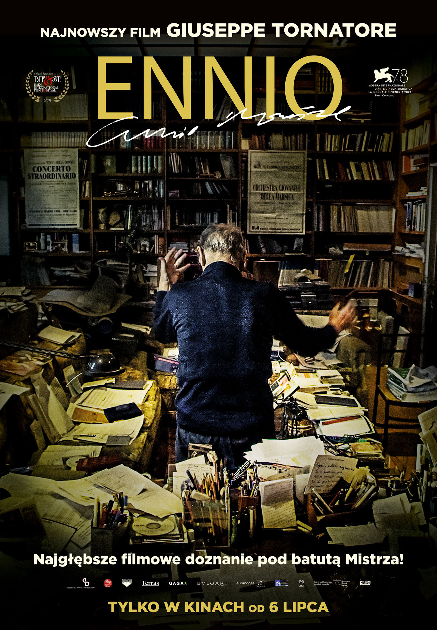 Polski plakat filmu 'Ennio'