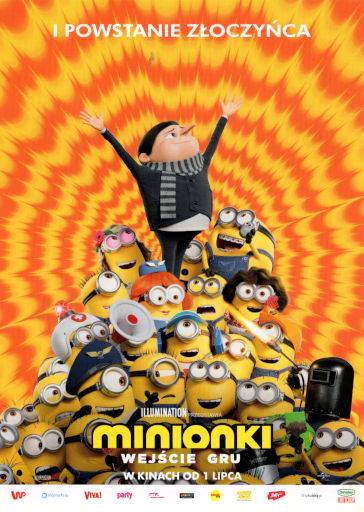 Przód ulotki filmu 'Minionki: Wejście Gru'