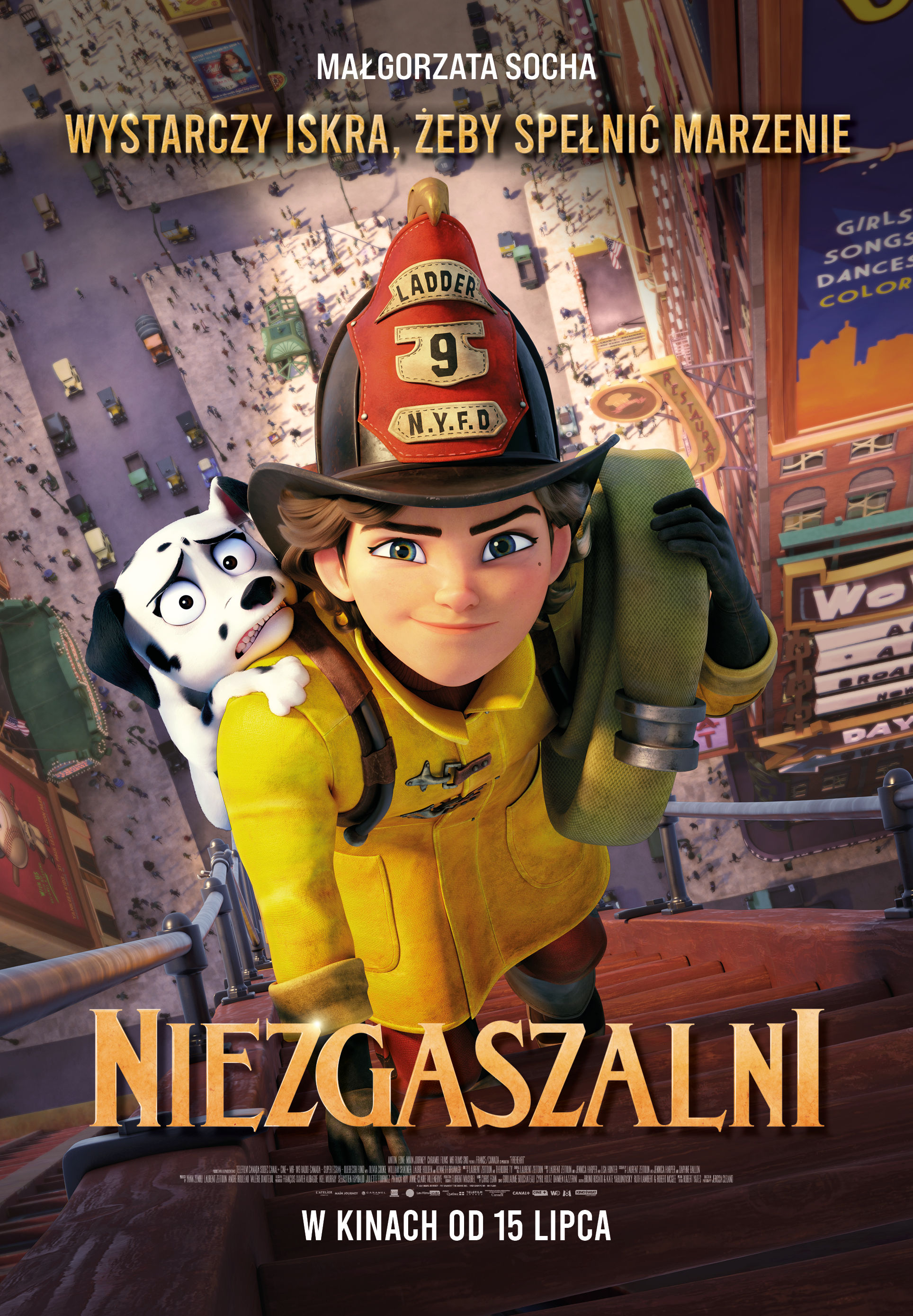 Polski plakat filmu 'Niezgaszalni'