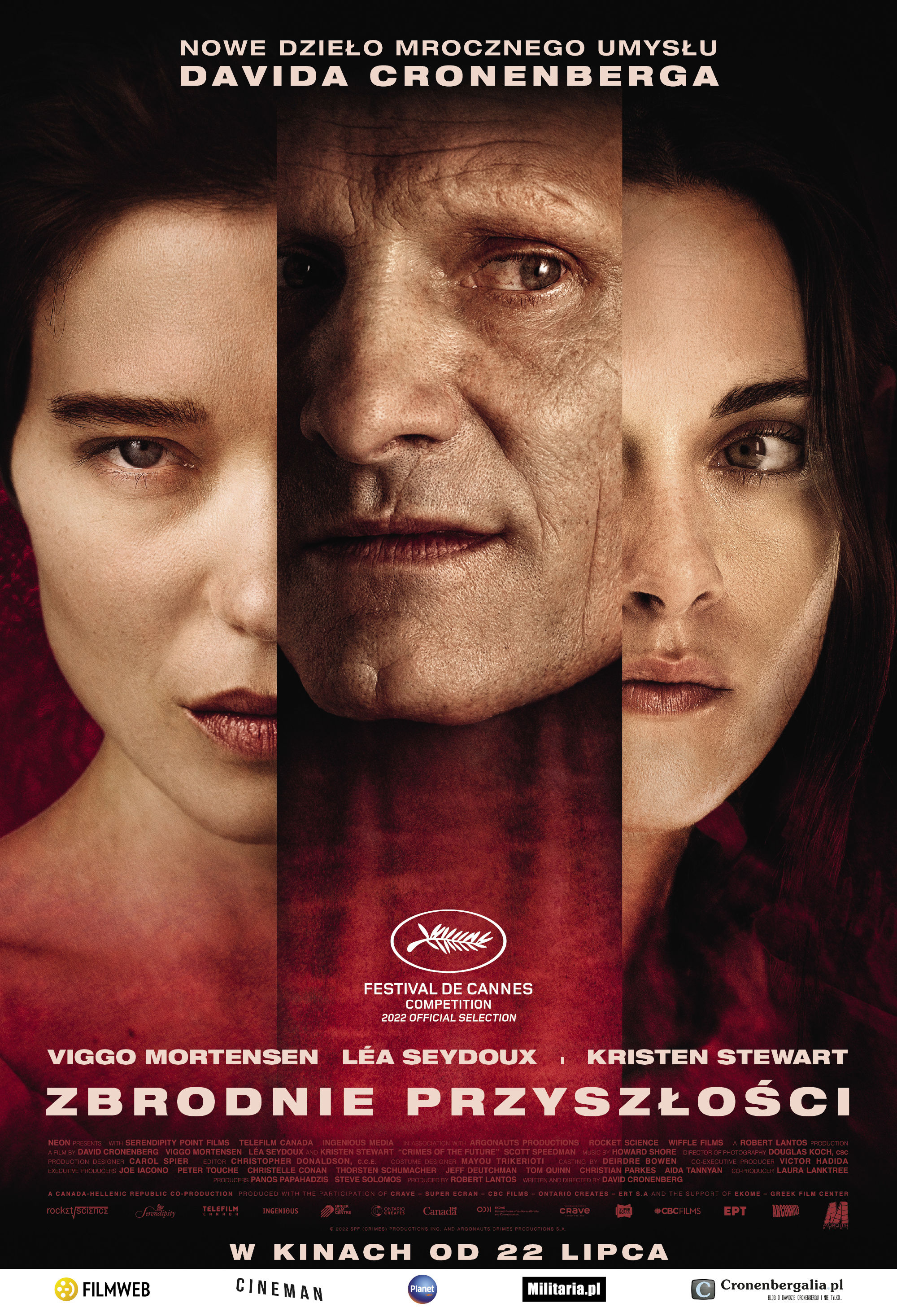 Polski plakat filmu 'Zbrodnie przyszłości'