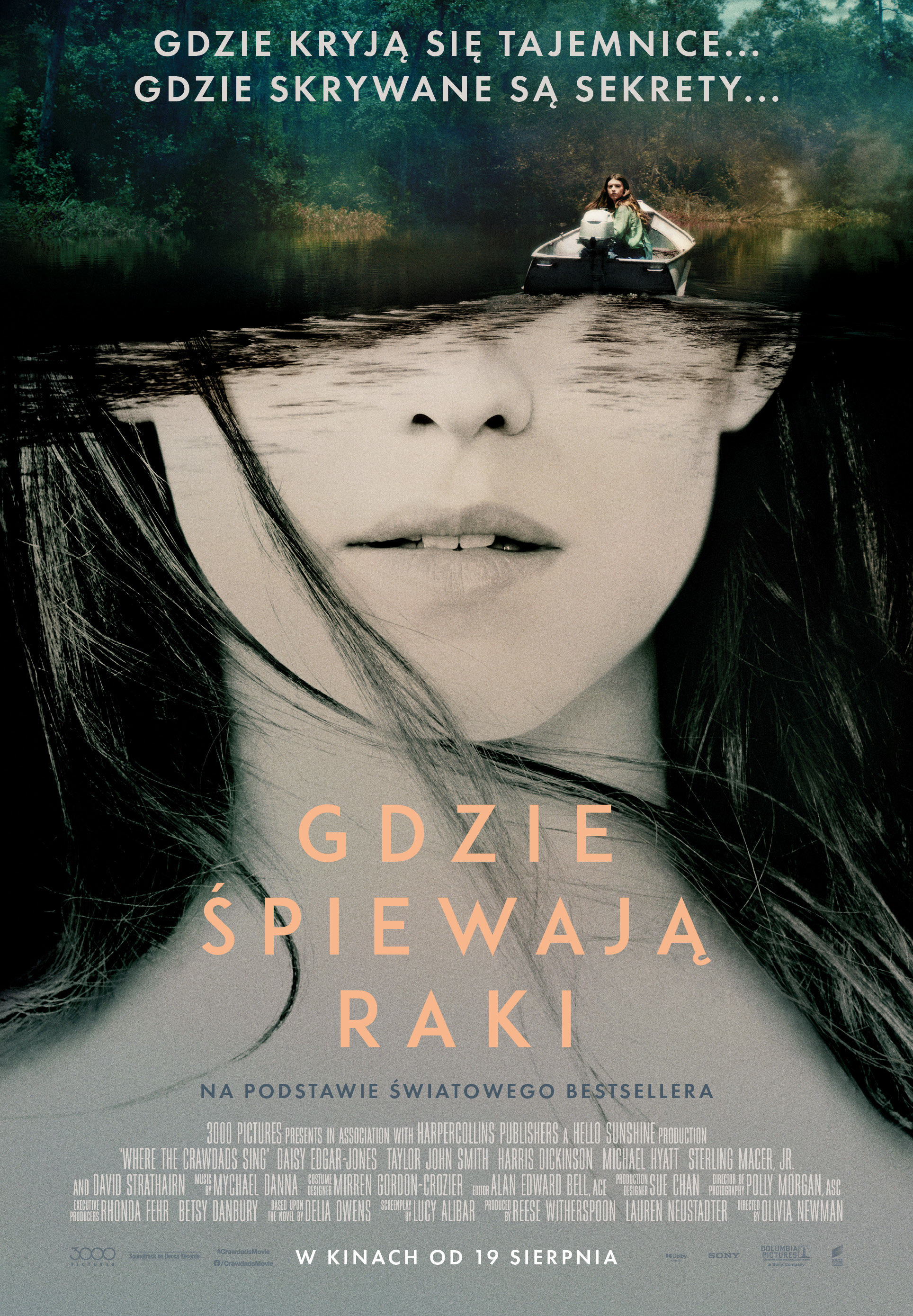 Polski plakat filmu 'Gdzie śpiewają raki'