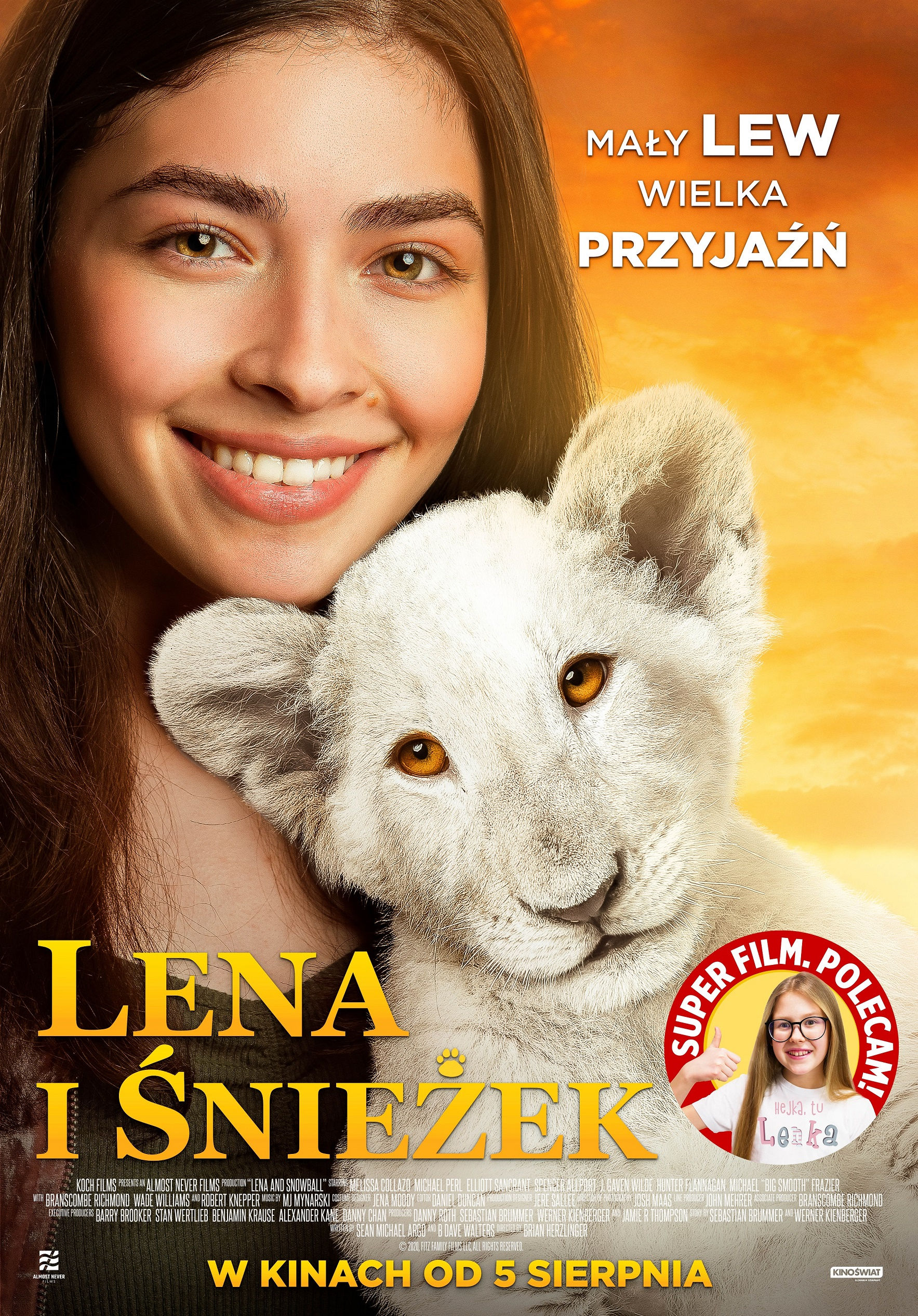 Polski plakat filmu 'Lena i Śnieżek'