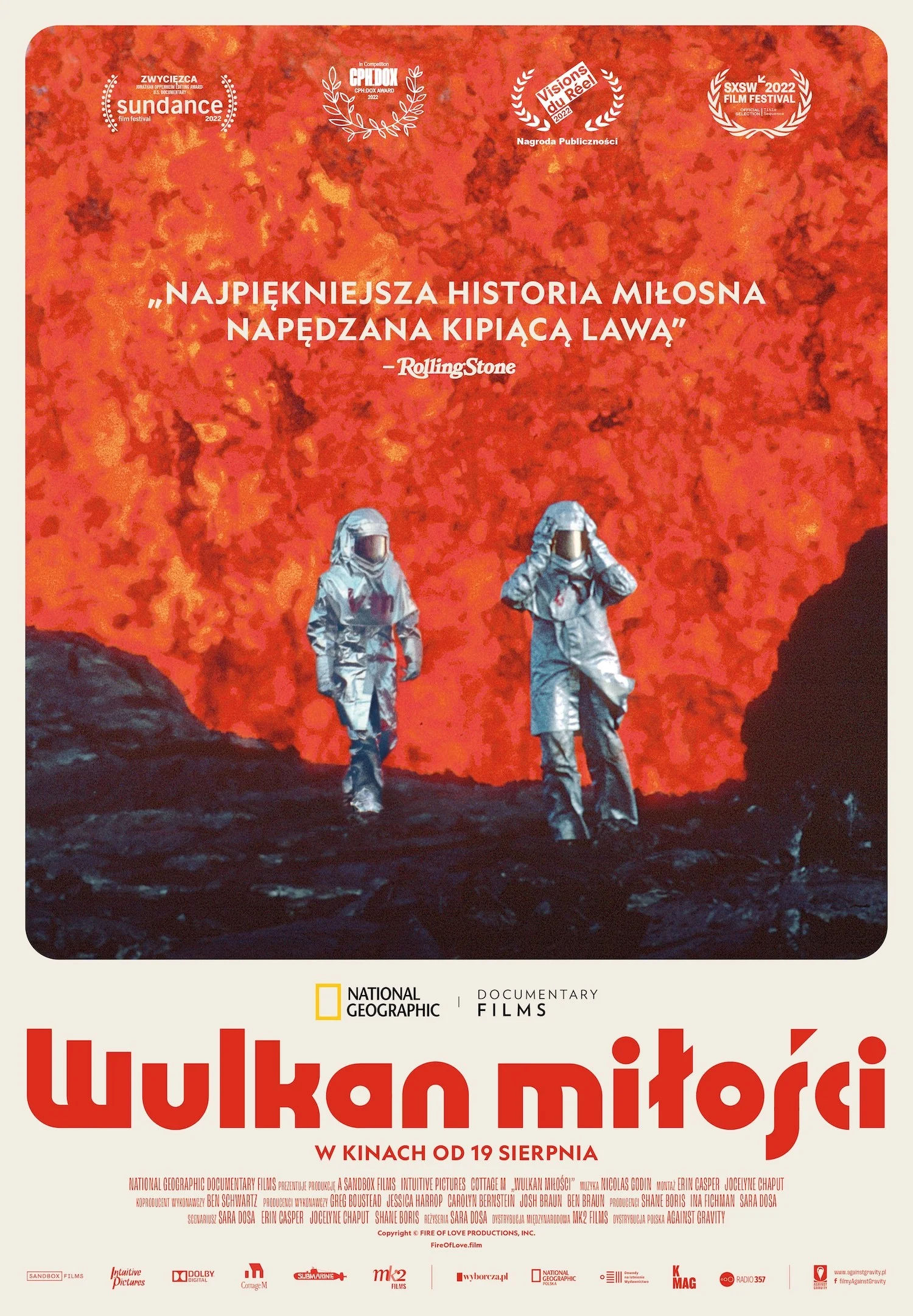 Polski plakat filmu 'Wulkan miłości'