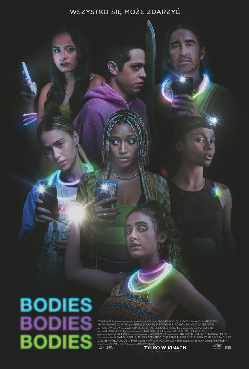 Polski plakat filmu 'Bodies Bodies Bodies'
