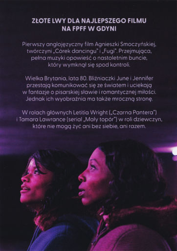 Tył ulotki filmu 'Silent Twins'