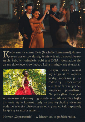 Tył ulotki filmu 'Zaproszenie'