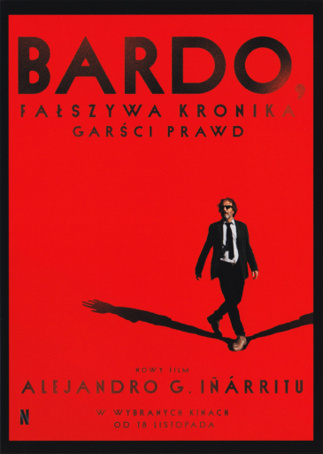 Przód ulotki filmu 'Bardo, fałszywa kronika garści prawd'