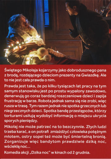 Tył ulotki filmu 'Dzika noc'