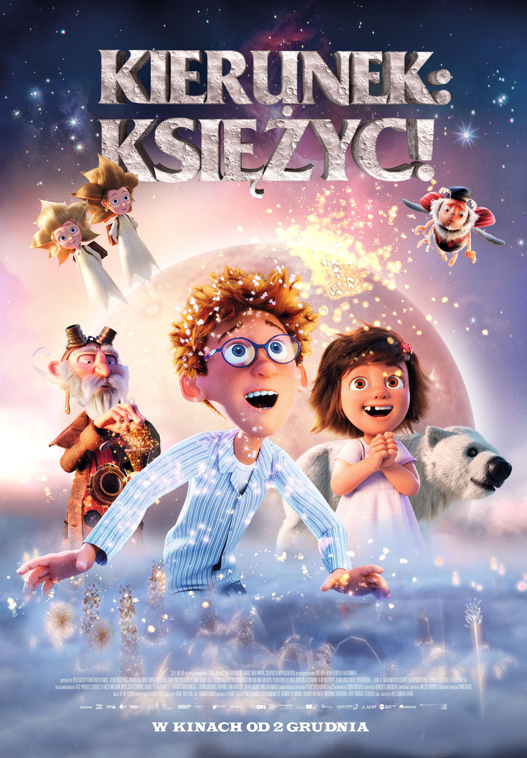 Polski plakat filmu 'Kierunek: Księżyc!'