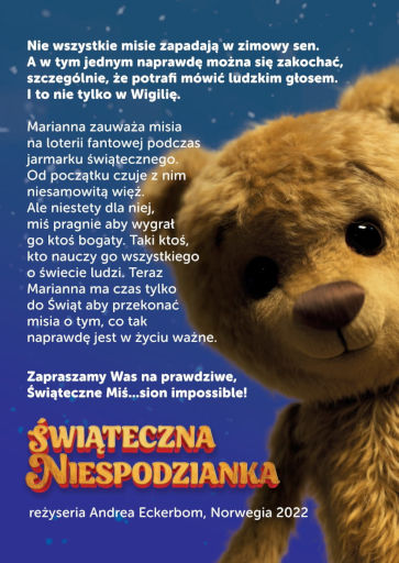 Tył ulotki filmu 'Świąteczna niespodzianka'